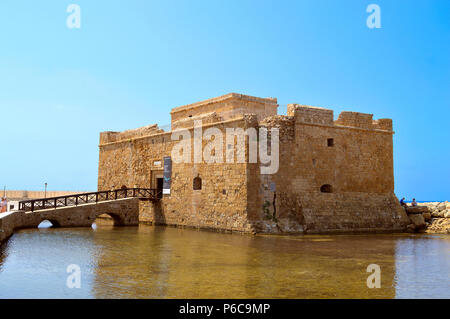 Historique Le château de Paphos dans Port de Paphos Chypre Banque D'Images