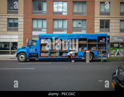 Un camion de livraison de boissons à New York le mardi, Juin 19, 2018. (Â© Richard B. Levine) Banque D'Images