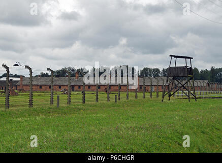 Camp de concentration d'Auschwitz Banque D'Images