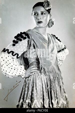 PIQUER, CONCHA. ACTRIZ Y CANTANTE ESPAÑOLA. Valence 1908-1991. FOTO PROMOCIONAL. Banque D'Images