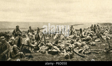 La première guerre mondiale, soldats français, ww1, la première guerre mondiale, la première guerre mondiale Banque D'Images