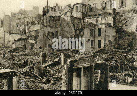 La destruction, la première guerre mondiale, Verdun, ww1, la première guerre mondiale, la première guerre mondiale Banque D'Images