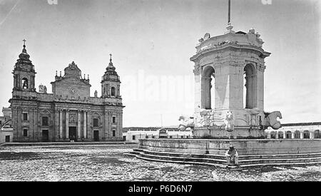 Español : Plaza de Armas de Guatemala en la década de 1870. 1875 70 Plazadearmas1880 Banque D'Images