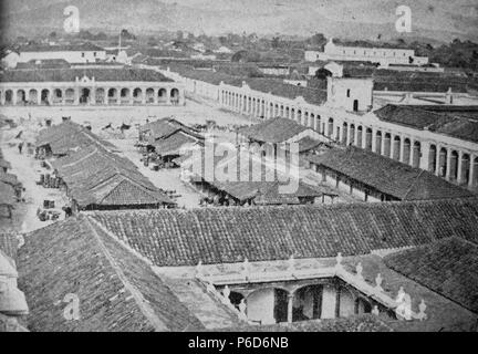 Español : Plaza de Armas de Guatemala en la década de 1870. 1860 70 Plazasearmas1860 Banque D'Images