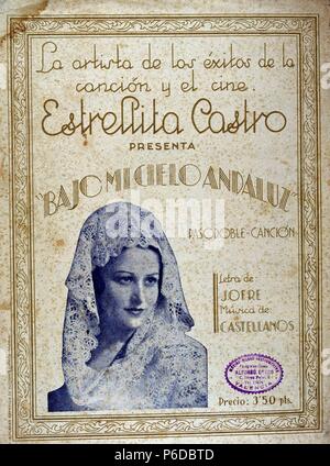 ESTRELLITA CASTRO. ESTRELLA CASTRO NAVARRETE. ACTRIZ Y CANTANTE