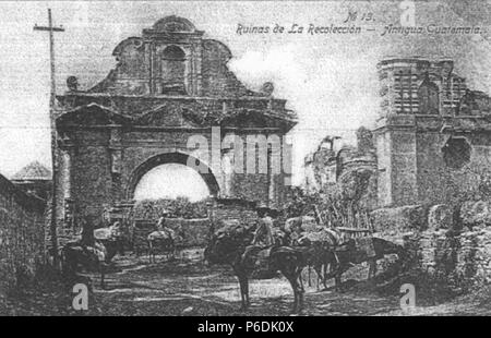 Anglais : La Recoleccion complexe architectural à Antigua Guatemala, 1897. 6 novembre 2014, 09:55:39 60 Larecoleccionantigua Banque D'Images
