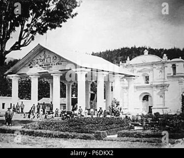 Español : Temple de Minerve en Antigua Guatemala en prácticamente 1912. 1912 63 Minervaantigua1910 Banque D'Images
