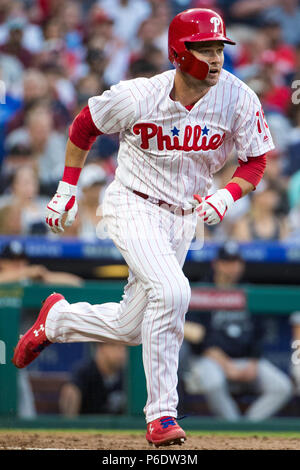 Philadelphie, Pennsylvanie, USA. 26 Juin, 2018. Philadelphia Phillies catcher Andrew Knapp (15) en action au cours de la MLB match entre les New York Yankees et les Phillies de Philadelphie à la Citizens Bank Park de Philadelphie, Pennsylvanie. Christopher Szagola/CSM/Alamy Live News Banque D'Images