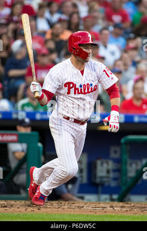 Philadelphie, Pennsylvanie, USA. 26 Juin, 2018. Philadelphia Phillies catcher Andrew Knapp (15) en action au cours de la MLB match entre les New York Yankees et les Phillies de Philadelphie à la Citizens Bank Park de Philadelphie, Pennsylvanie. Christopher Szagola/CSM/Alamy Live News Banque D'Images