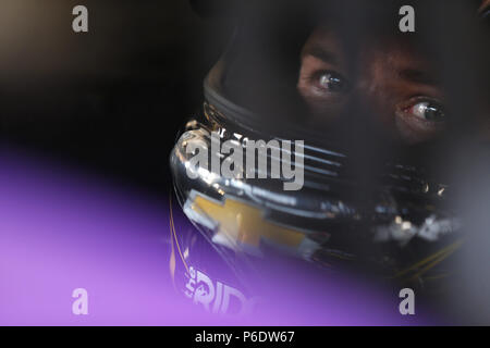 Joliet, Illinois, USA. 29 Juin, 2018. Ryan Truex (11) se prépare à la pratique pour l'Overton's 300 à Chicagoland Speedway à Joliet, Illinois. Crédit : Stephen A. Arce/ASP/ZUMA/Alamy Fil Live News Banque D'Images