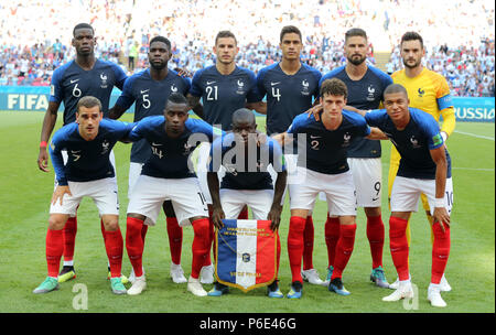 Kazan, Russie. 30 Juin, 2018. Coupe du Monde de football, la France contre l'Argentine à l'Arène de Kazan. France photo de l'équipe. Credit : Cezaro De Luca/dpa/Alamy Live News Banque D'Images