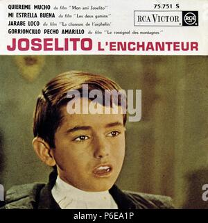 JOSELITO. JIMENEZ JOSE FERNANDEZ. L'ACTEUR Y CANTANTE ESPAÑOL. JAEN - 1947. PORTADA DE DISCO RCA. Banque D'Images