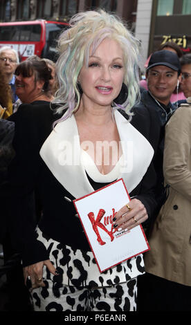 'Kinky Boots" - spectacle de gala à l'Adelphi Theatre, The Strand, London comprend : Cyndi Lauper Où : London, Royaume-Uni Quand : 29 mai 2018 Source : WENN.com Banque D'Images