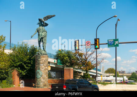 Chef Tamanend statue en Philadelphie PA Banque D'Images