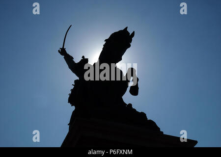 Monument à Victor Emmanuel II, premier roi d'Italie, Riva degli Schiavoni, Venise, Italie Banque D'Images