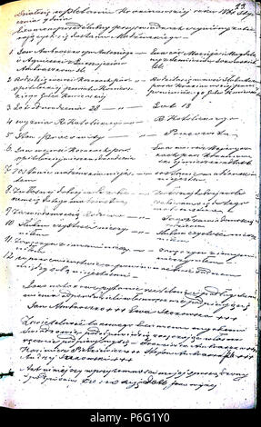 . Krekenavos priešsantuokin 1860-1866 RKB ?s apklausos knyga. Krekenavos ? Šv. Mergel ?s ?Marijos mimo ? Dang ? Bazilikos 1860-1866 a rencontré ? Priešsantuokin ?s apklausos knyga . N/A 54 Krekenavos 1860-1866 apklausos knyga RKB PS 047 Banque D'Images