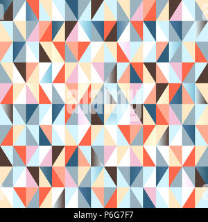 Résumé motif géométrique parfaite. Triangles colorés sur la grille hexagonale. Un design coloré très tendance Banque D'Images
