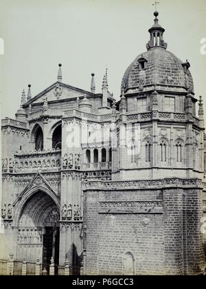 Catedral de Toledo, la puerta del Perdón. Banque D'Images