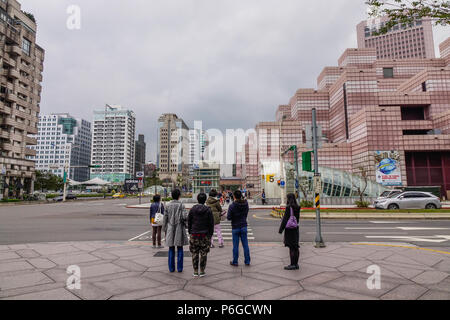 Taipei, Taiwan - 23 Déc., 2015. Quartier des affaires de Taipei, Taiwan. La ville de Taipei est largement considéré comme la vie politique, économique, et culturel de Banque D'Images