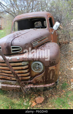 Voiture abandonnée Zion National Park Banque D'Images