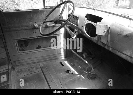 Voiture abandonnée Zion National Park Banque D'Images