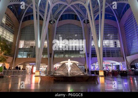 Allen Lambert Galleria par nuit, Toronto, Canada Banque D'Images