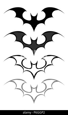 Ensemble de logos bat Illustration de Vecteur