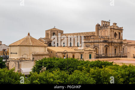 L'église baroque de San Carlo à Noto (Sicile, Italt) Banque D'Images