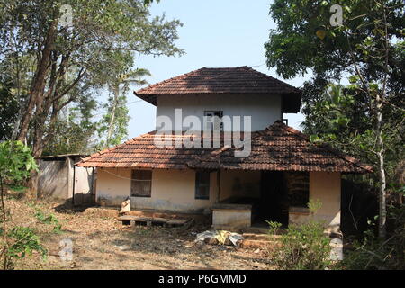 Para eduppu est une coutume populaire au kerala temples bhagavathi.velichappad ou Oracle et son équipe maisons visites de bénir les fervents. Banque D'Images