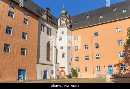 Tour du château Welfenschloss à Hannoversch Munden, Allemagne Banque D'Images