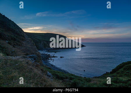 L'aube à nare tête sur la péninsule de roseland cornwall coast uk Banque D'Images