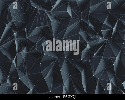 3D illustration. Abstract background image, in lines et géométriques formes triangulaires. Banque D'Images