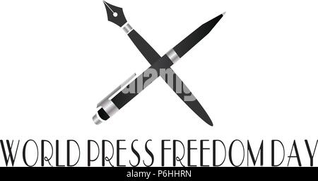 Journée mondiale de la liberté de la presse Illustration de Vecteur