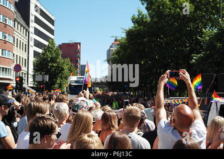 Célébration de la fierté à Oslo, Norvège Banque D'Images