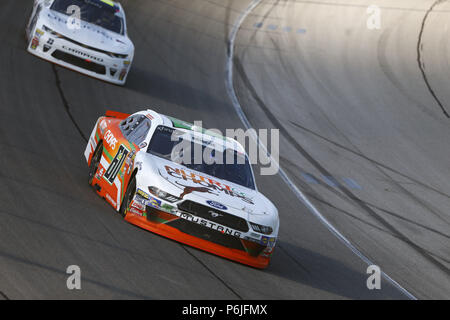 Joliet, Illinois, USA. 30 Juin, 2018. Chase Briscoe (60) pour les batailles au cours de la position de l'Overton 300 à Chicagoland Speedway à Joliet, Illinois. Crédit : Justin R. Noe Asp Inc/ASP/ZUMA/Alamy Fil Live News Banque D'Images