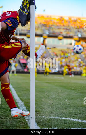 Samedi, 30 juin 2018 : ''" dans la deuxième partie du match entre Real Salt Lake et Columbus Crew Stadium, MAPFRE à SC à Columbus OH. Crédit Photo obligatoire : Dorn Byg/Cal Sport Media. Columbus Crew SC 2 - Real Salt Lake 1 Banque D'Images
