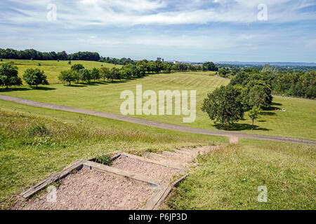 Vue de l'avant du Chatelherault Estate vers Ferniegair Chatelherault Parc Pays UK Scotland Lanarkshire Hamilton Banque D'Images