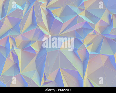 3D illustration. Abstract background image, in lines et géométriques formes triangulaires. Vintage de couleur pastel. Banque D'Images