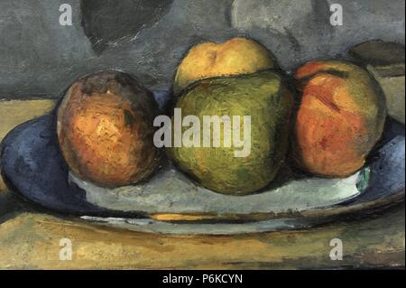 ARTE S. XIX. FRANCIA. Cézanne, Paul (1839-1906). Pintor francés postimpresionista. 'FRUTA', 1875. Galería Nacional de Praga. República Checa. Banque D'Images