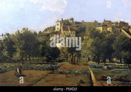 ARTE SIGLO XIX. FRANCIA. CAMILLE PISSARRO (1830-1903). Pintor francés fundador del impresionismo. Pontoise, 1867. Oleo sobre lienzo. Galería Nacional de Praga. República Checa. Banque D'Images