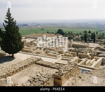 L'Espagne. Période omeyyade. Medina Azahara (936-960). City palace construit par le calife Abd-al-Rahman III. Cordoba province. L'Andalousie. Banque D'Images