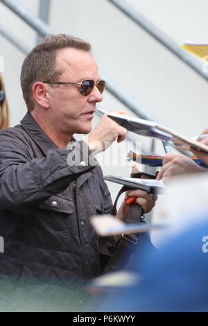 Invité au débat 31.05.2018 Markus Lanz avec : Kiefer Sutherland (acteurs et actrices, Musiker) Où : Hambourg, Allemagne Quand : 30 mai 2018 Credit : Becher/WENN.com Banque D'Images