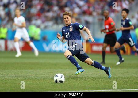 Volgograd, Russie. 28 Juin, 2018. Gotoku Sakai (JPN), au cours de la Coupe du Monde de la Russie 2018 le groupe H match entre le Japon 0-1 Pologne à Volgograd Arena de Volgograd, Russie, le 28 juin 2018. Mm. Kenzaburo Crédit : Matsuoka/AFLO/Alamy Live News Banque D'Images