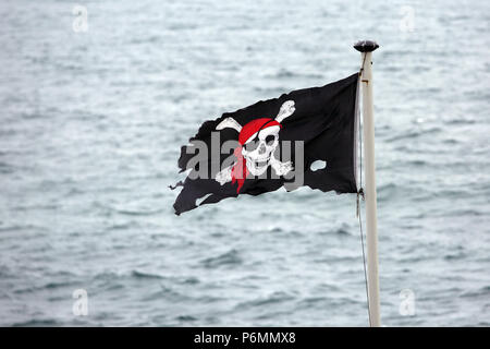 Londres, Grande-Bretagne, drapeau pirate Banque D'Images