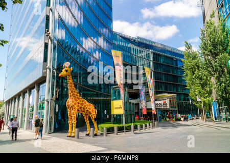 Bâtiment moderne de Legoland Discovery Center à Berlin, Allemagne. Banque D'Images