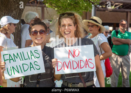 Colombie-britannique, 30 juin 1018 ve, les familles vont ensemble rally Banque D'Images