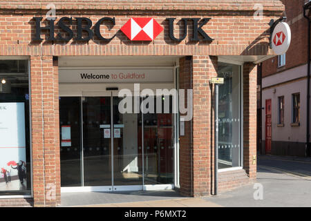 L'extérieur de la Banque HSBC high street branch, UK Banque D'Images