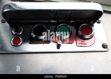 Le Tramway du Mont Blanc (TMB) est la montagne la plus haute ligne de chemin de fer en France. Saint-Gervais. La France. Banque D'Images