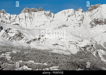 Alpes françaises. Vtt : les Aravis. La France. Banque D'Images