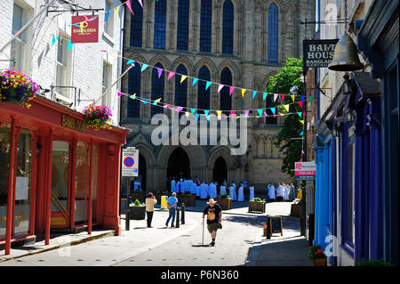 Kirkgate Ripon North Yorkshire England UK Banque D'Images